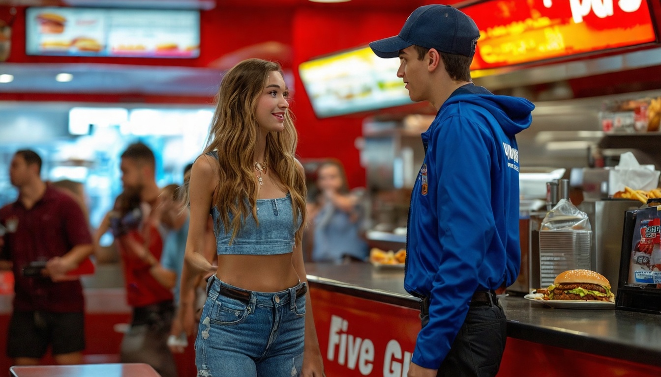 "Controversy at Five Guys: OnlyFans Creator Bonnie Blue's Interaction